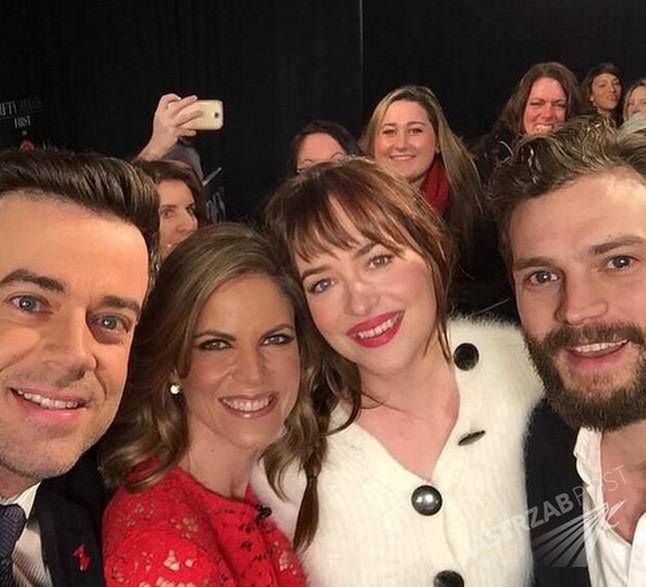 Jamie Dornan, Dakota Johnson
Premiera ''50 twarzy Greya''