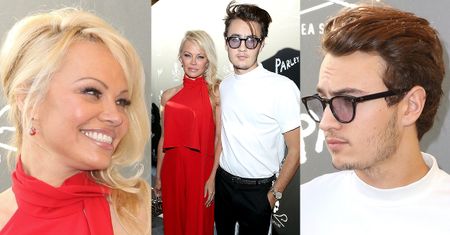 Pamela Anderson z 21-letnim synem na ściance