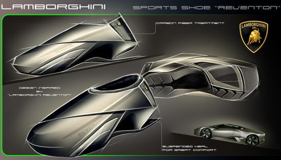 Buty stylizowane na Lamborghini Reventon'a