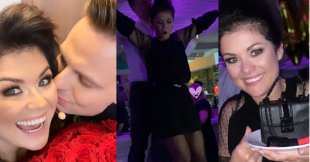 "Szalone" urodziny Kasi Cichopek: tańce na stole i tort w kształcie torebki (FOTO)