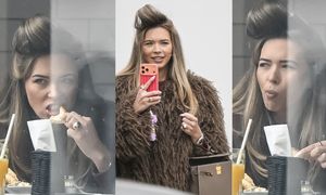 Sandra Kubicka z torebką Hermès za KILKADZIESIĄT TYSIĘCY stroi miny i konsumuje rurkę z kremem (ZDJĘCIA)