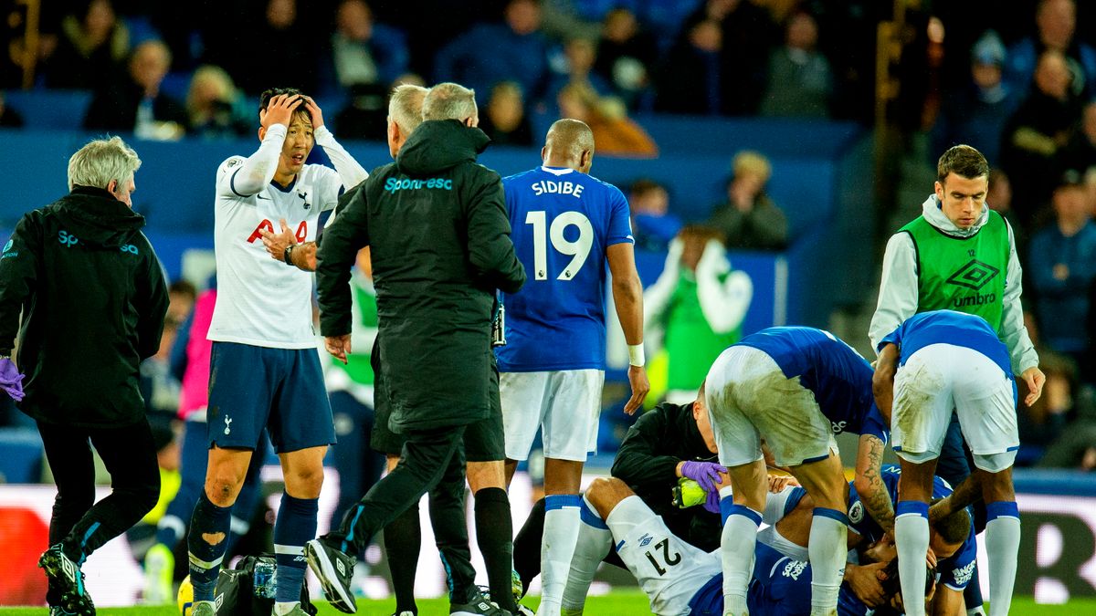 Andre Gomes doznał fatalnej kontuzji podczas meczu Everton - Tottenham Hotspur