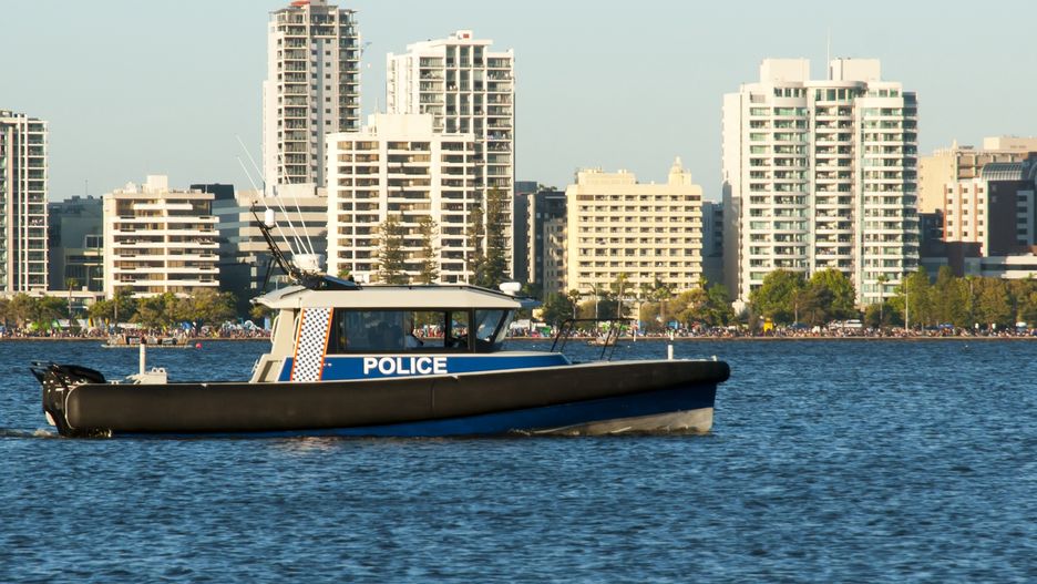 Patrol policji w Australii.