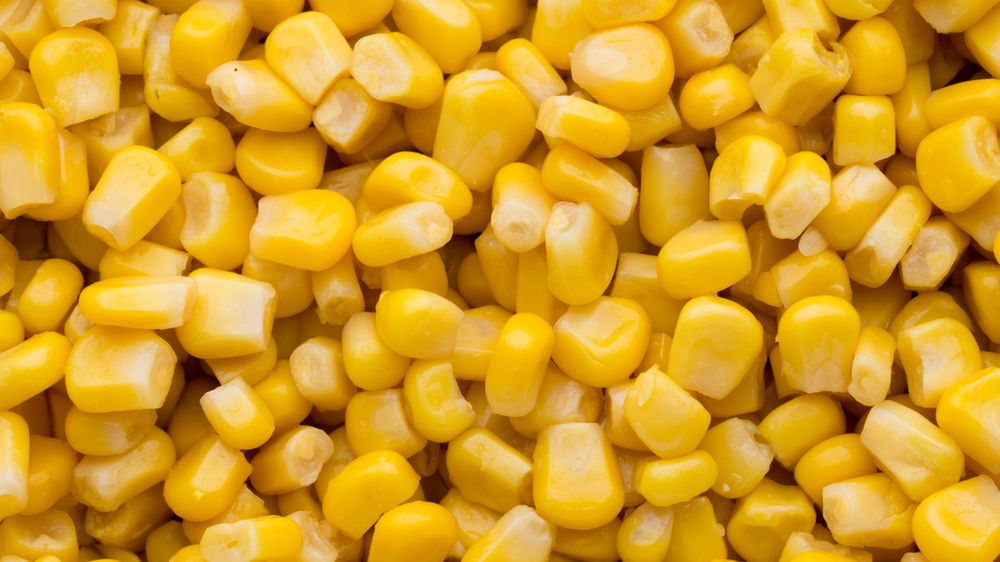 Mrożona słodka kukurydza (same nasiona) przygotowana w mikrofalówce