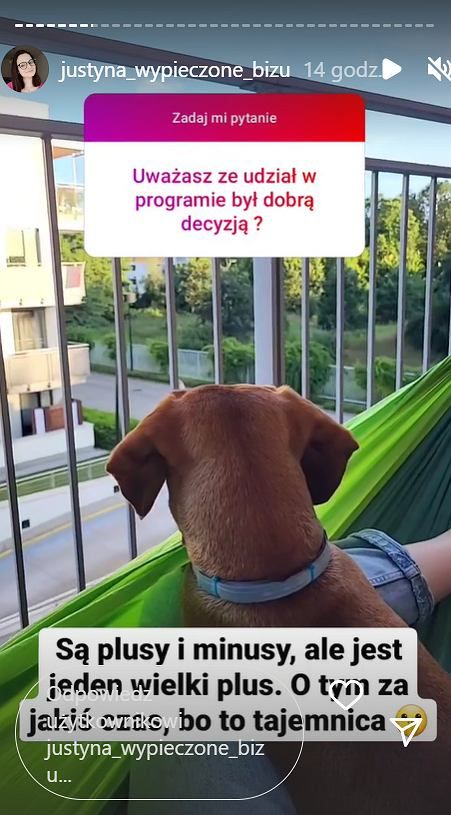 Justyna nęci odpowiedziami