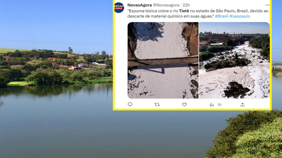 Przygnębiający widok. Brazylijska rzeka pokryła się kłębami białej piany