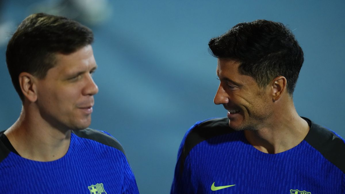 Getty Images / NurPhoto / Wojciech Szczęsny i Robert Lewandowski