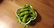 Soja zielona gotowana z dodatkiem soli, odsączona