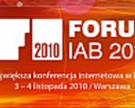 Forum IAB - 3-4 listopada w Warszawie