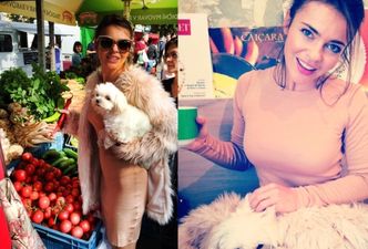 Edyta Herbuś w futrze na bazarze (FOTO)