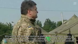 Poroszenko ogłasza tygodniowe zawieszenie broni we wschodniej Ukrainie