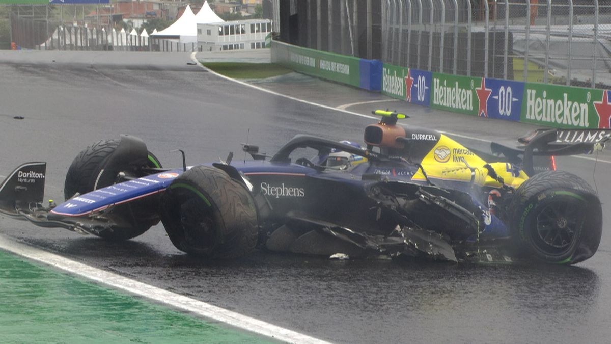 Twitter / Formula 1 / Na zdjęciu: Franco Colapinto po wypadku w GP Sao Paulo