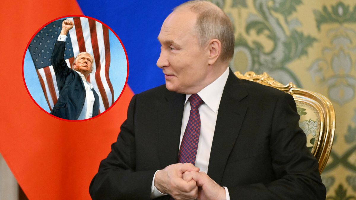Pokazano portret Trumpa, który dostał od Putina