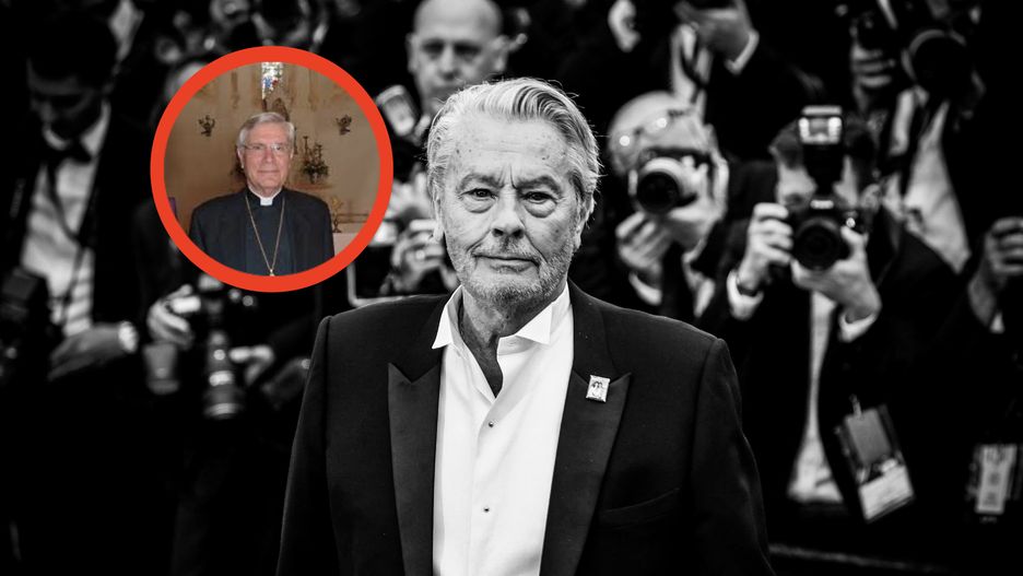 Pogrzeb Alaina Delona poprowadzi kontrowersyjny duchowny
