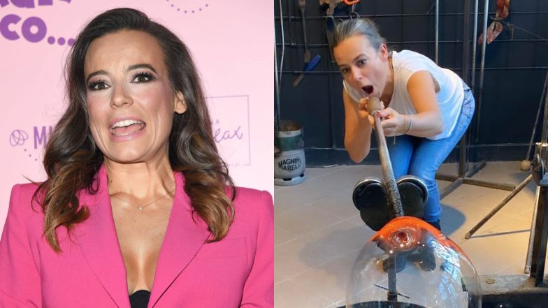 Anna Mucha dmucha szkło i kokietuje fanów 