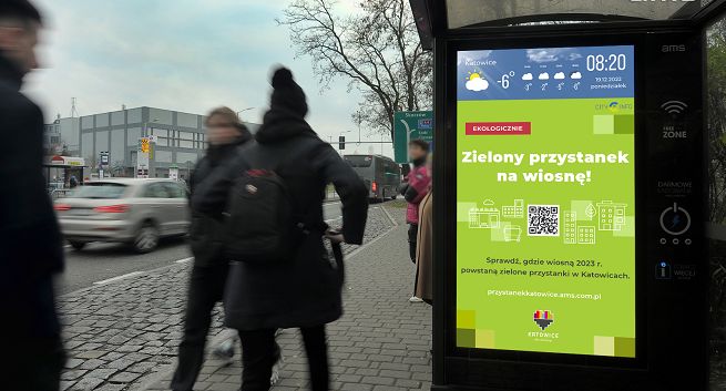 Mieszkańcy Katowic wybrali nowe lokalizację zielonych przystanków od AMS