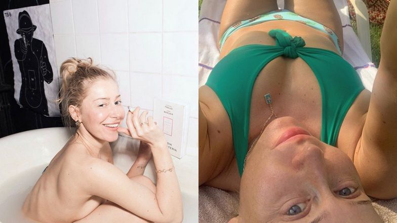 Wyciągnięta na leżaku Katarzyna Warnke w bikini przesyła kreteńskie pozdrowienia (FOTO)