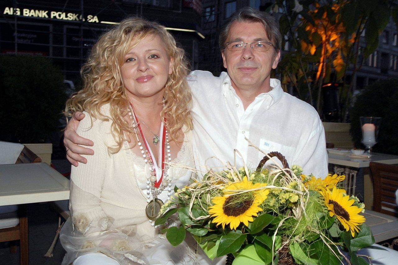 Magda Gessler z mężem