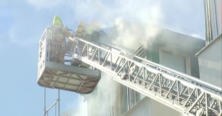Płonie blok na Ursynowie. Ewakuowano kilkanaście osób