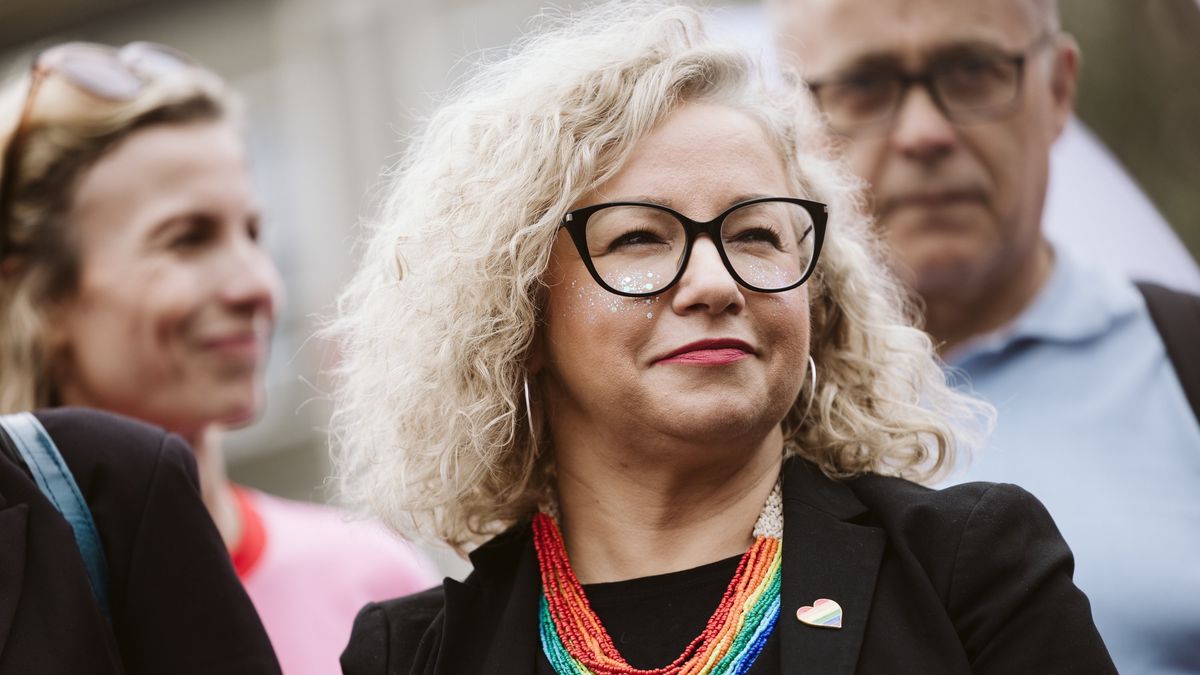Katarzyna Kotula podczas Marszu Równości w Trójmieście