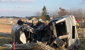 Dulkowszczyzna. Tragedia na drodze, zmarły dwie osoby