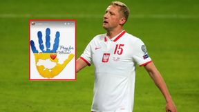 Polscy sportowcy wspierają Ukrainę. Piłkarz kadry pokazał wymowną grafikę
