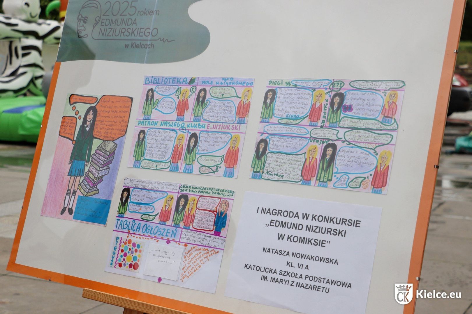 Komiks Nataszy prezentuje historię o szkolnym klubie moli książkowych