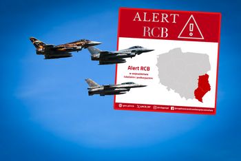 Polskie myśliwce w powietrzu. Alert na terenie dwóch województw