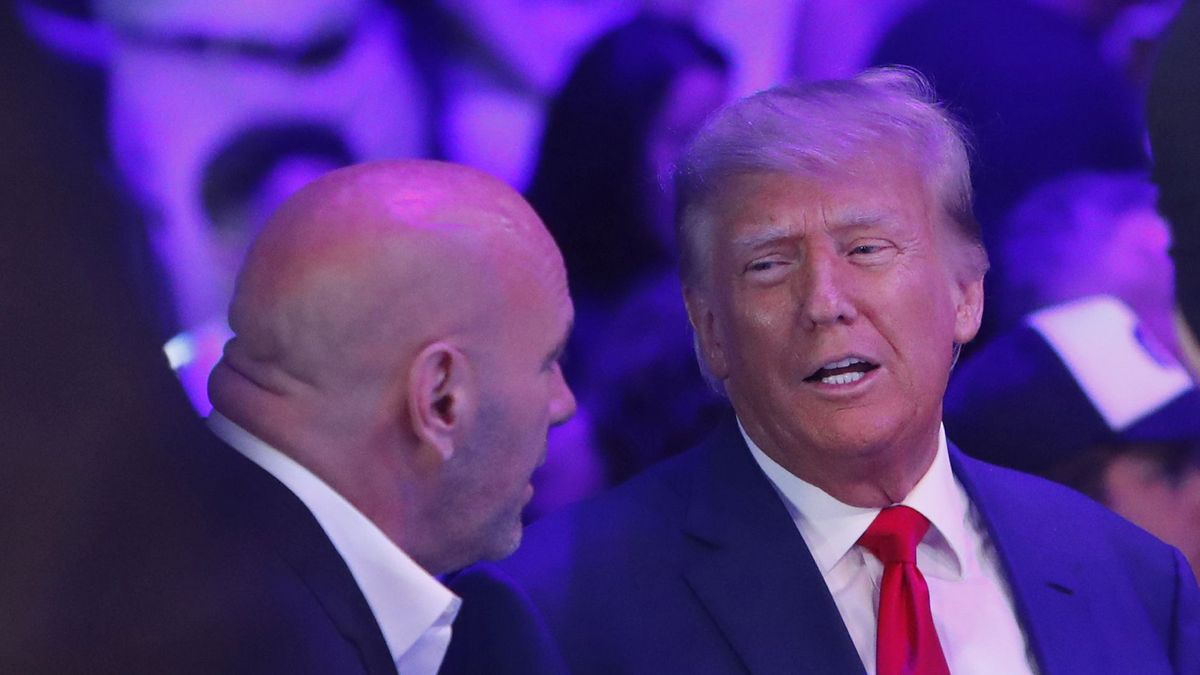 Na zdjęciu od lewej: Dana White i Donald Trump
