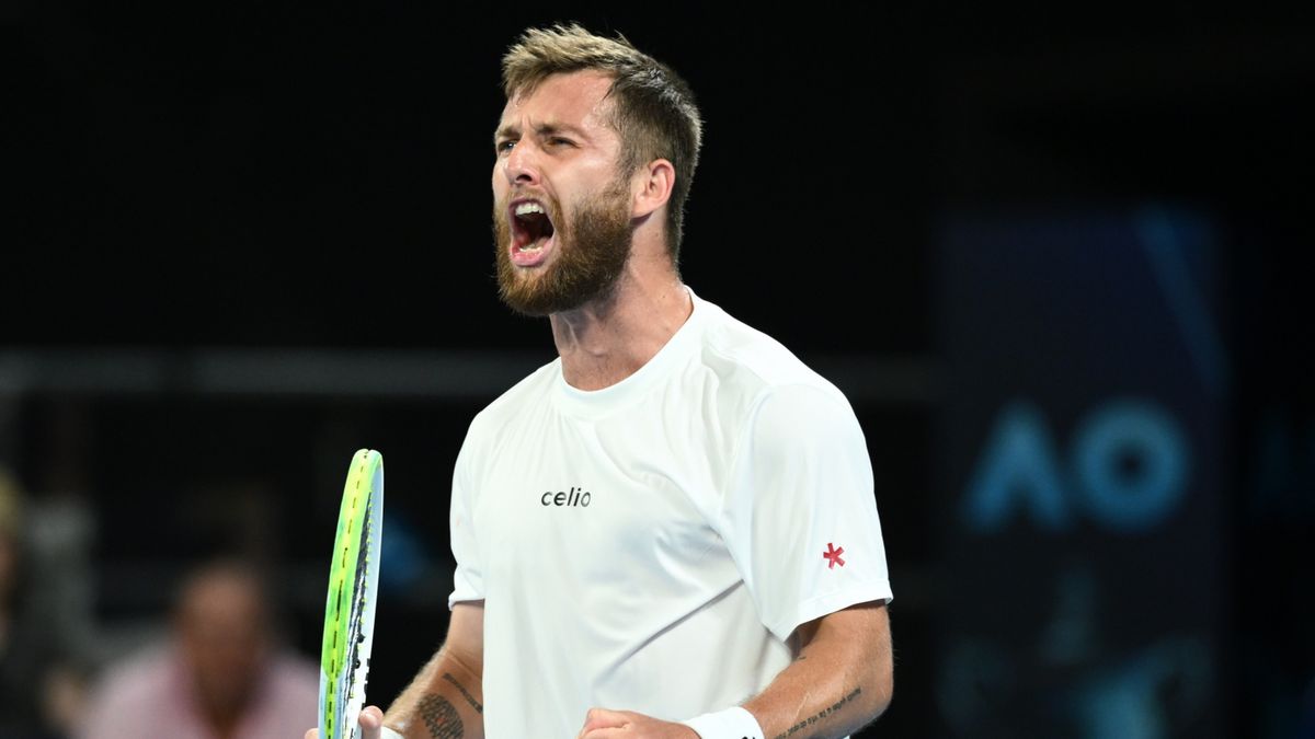 PAP/EPA / Joel Carrett / Na zdjęciu: Corentin Moutet