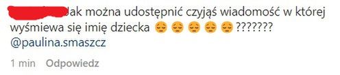 Fani krytykują Paulinę Smaszcz
