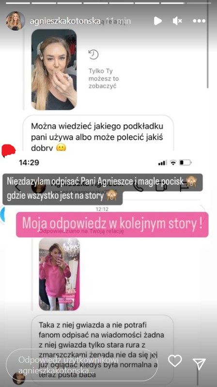 Agnieszka Kotońska zelżona w podły sposób
