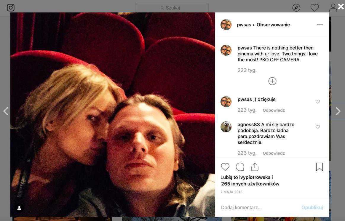 Zakochany Piotr Woźniak-Starak z żoną na Instagramie