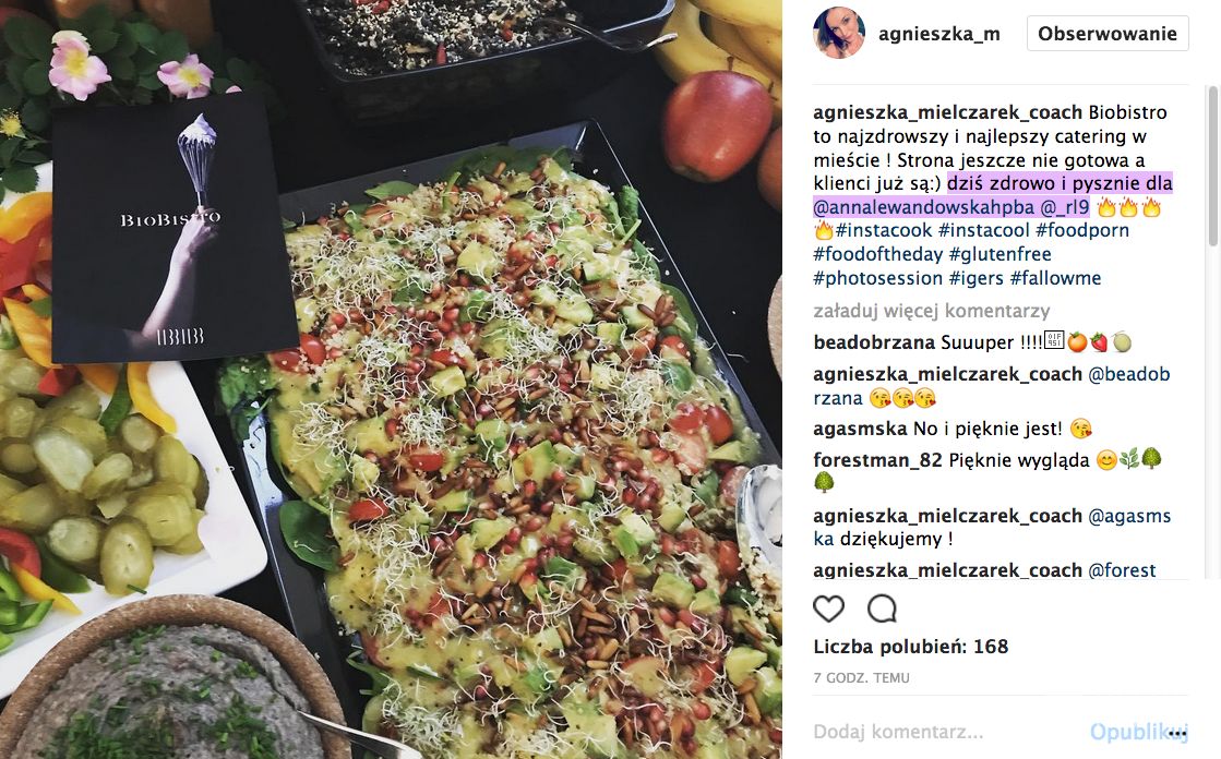 Catering dla Anny i Roberta Lewandowskich