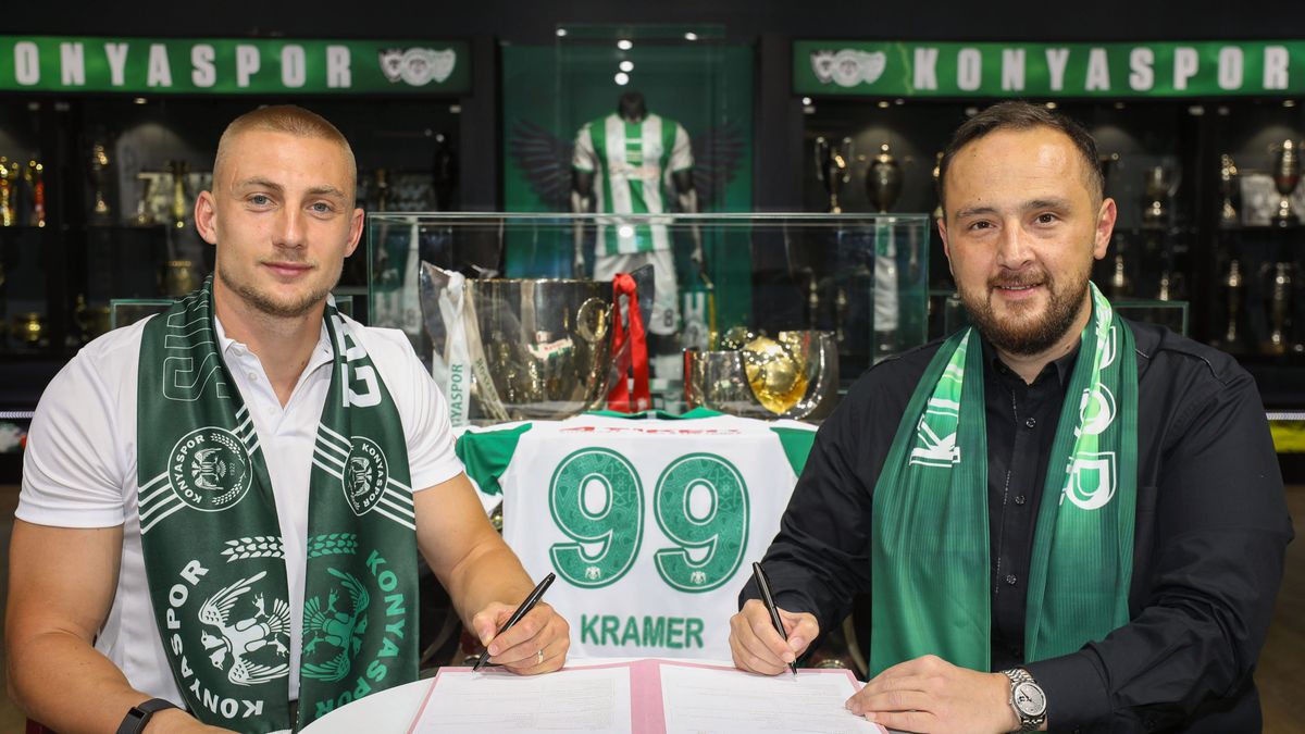 Zdjęcie okładkowe artykułu: Materiały prasowe / Konyaspor / Na zdjęciu: Blaz Kramer został nowym piłkarzem Konyasporu