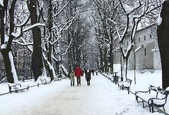 Zima zawitała do Krakowa