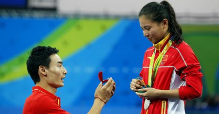 Chinka zdobyła srebrny medal na IO a chwilę później... oświadczył się jej kolega z kadry