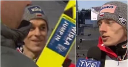 Piotr Żyła przerwał rozmowę z dziennikarzem TVP