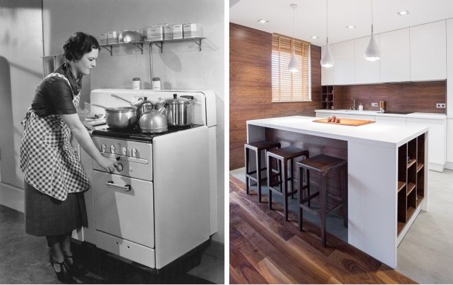 Lodówkę z zamrażarką wynaleziono dopiero w 1939 r., a pierwszy model kuchenki mikrofalowej do użytku domowego pojawił się dopiero  w 1967 r. w USA.
