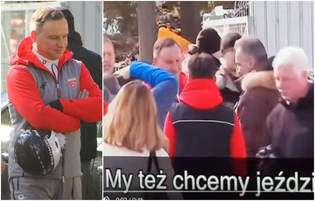 Andrzej Duda "wygwizdany" na nartach. "Do kolejki". Do sieci trafiło wideo