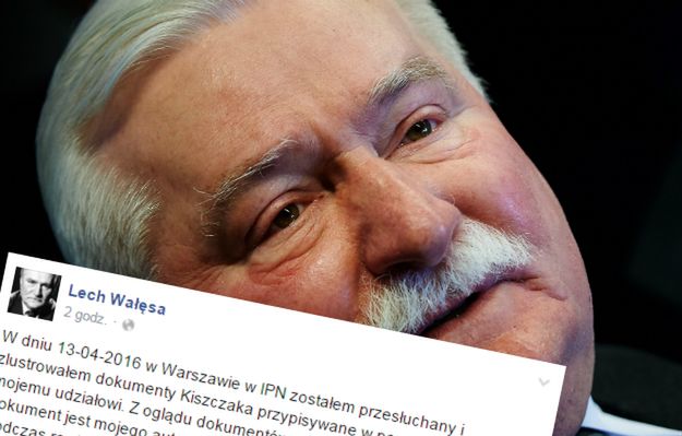 Lech Wałęsa opublikował post, w którym przyznaje, że tylko jeden z dokumentów IPN jest prawdziwy