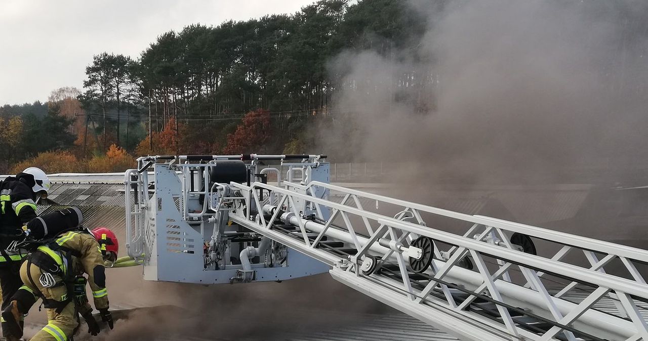 Pożar gospodarstwa hodowlanego w Studzieńcu
