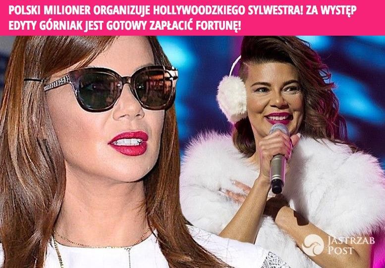 Najpopularniejsze artykuły o Edycie Górniak
7. Edyta zaśpiewa na sylwestrze u polskiego milionera