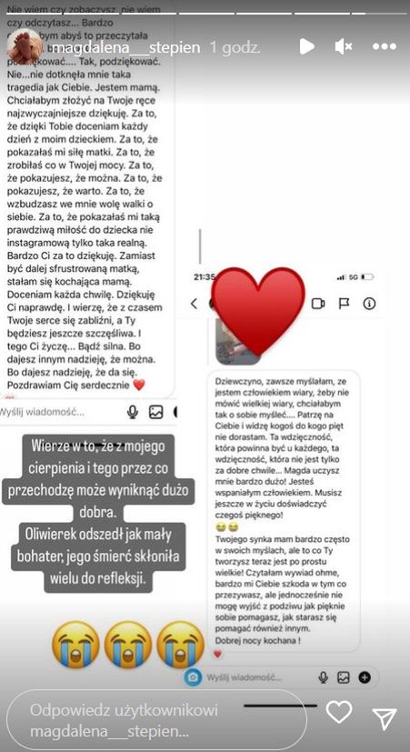 Magda Stępień we wzruszających słowach o śmierci syna