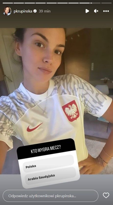 Mecz Polska-Arabia Saudyjska. Paulina Krupińska