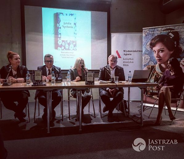 Agnieszka Woźniak-Starak i Piotr Woźniak-Starak na premierze książki