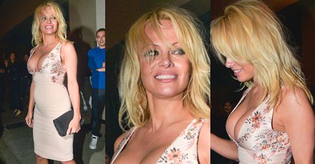 Biust 49-letniej Pameli Anderson w restauracji (ZDJĘCIA)