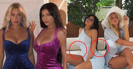 Kylie Jenner przyłapana na KOLEJNEJ przeróbce zdjęcia. "Jak zwykle PRZEDOBRZYŁAŚ"