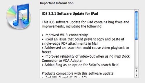 iOS dla iPada również został zaktualizowany