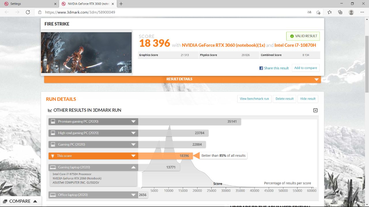Hyperbook NH5, taka wydajność w super cenie! Co potrafi mobilny GeForce RTX 3060 - test 22